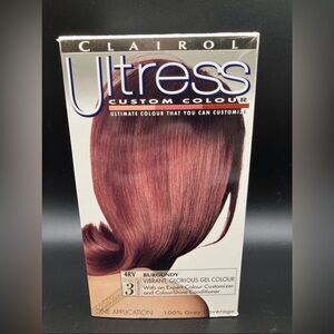 Clairol Ultress Expert Custom Colour 4RV Burgundy Red Hair Dye Permanent